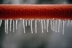Sprinkler System Pipe With Icicles | Fire Sprinkler System Winterization Tips | Risk Suppression Partners | Kimberton, PA